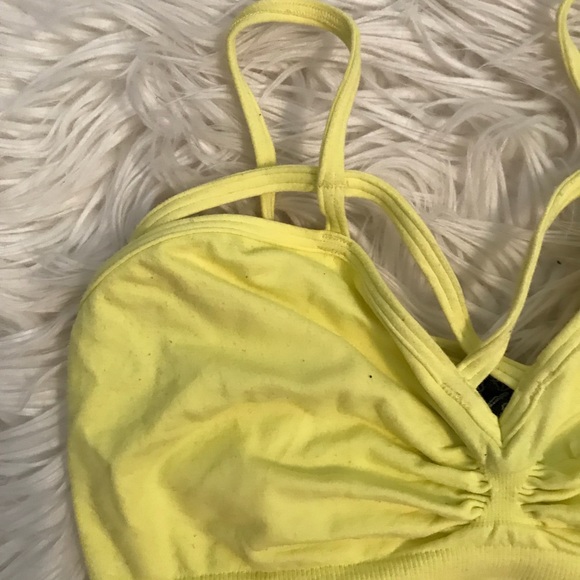 LF Love Mar Bandeau Strappy Criss Cross Yellow - Picture 3 of 3